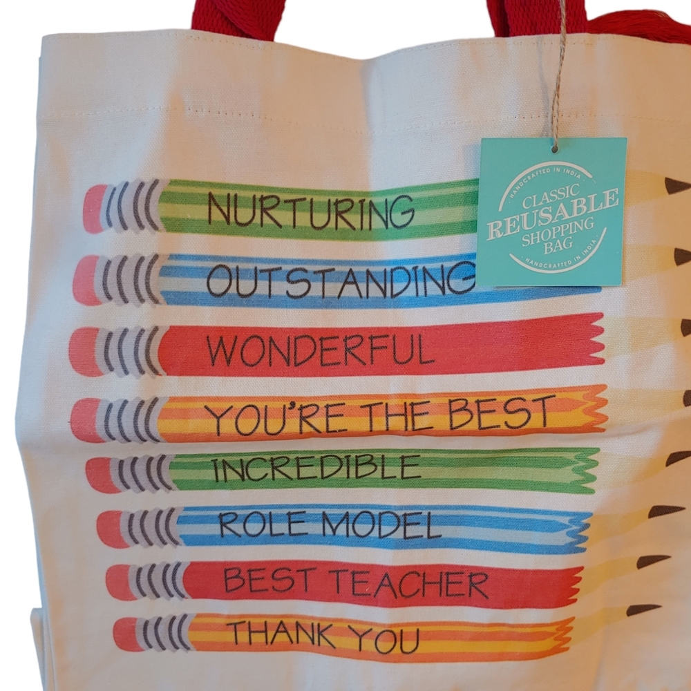 Classic Reusable Shopping Bag for Teacher - Picture 2 of 6